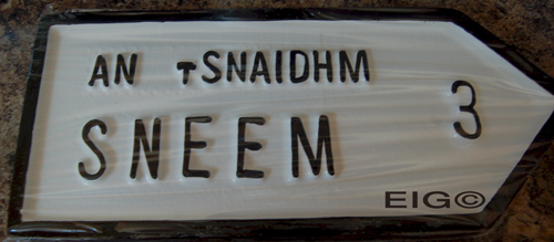 Sneem Old Style Road Sign