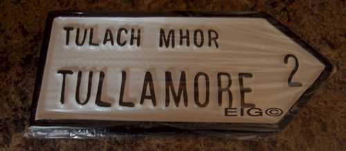 Tullamore Old Style Road Sign