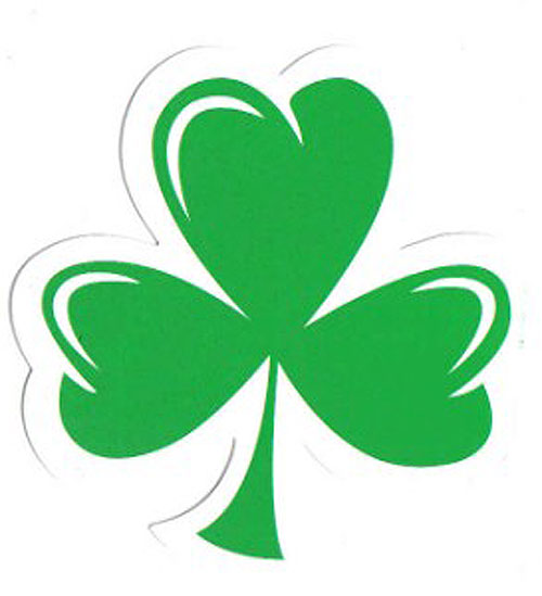 Irish Large Shamrock Car Sticker