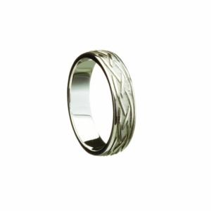 10kt white gold, heavy weight Celtic Weave Ring