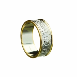 Celtic Warrior 10k Gold Wedding Ring for Gents