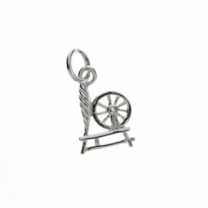 Spinning Wheel .925 Sterling Silver Irish Charm