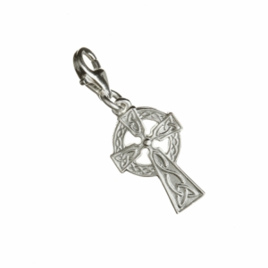 Double Sided Irish Silver Cross Charm