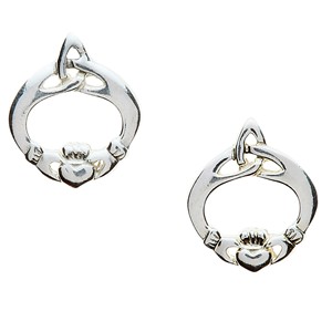 Claddagh & Celtic Knot Stud Earrings