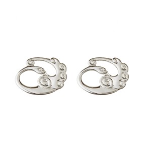 Irish Made Celtic Stud Silver Earrings