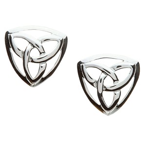 Small Cute Triangle Trinity Stud Earrings