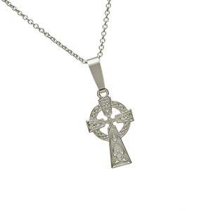 Beautiful Small Celtic Cross Silver Pendant