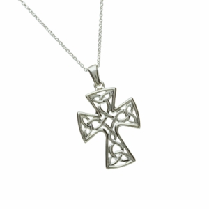 Traditional Irish made Silver Celtic Cross Pendant