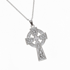 Classic Irish Celtic Cross - Silver - Made in Ireland