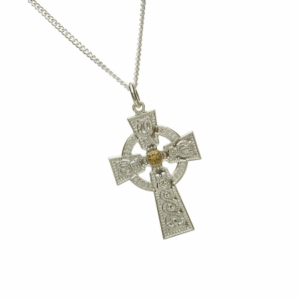 Ardagh Chalice Silver Celtic Cross Pendant