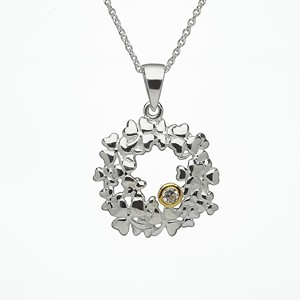 Cluster Shamrock .925 Silver Pendant