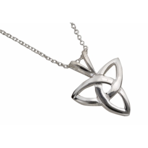 Single Trinity Knot Silver Pendant