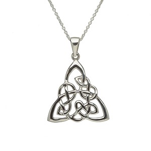 Celtic Knotwork Trinity Silver Pendant