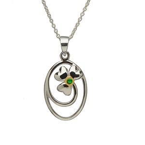 Silver & Stone Set Shamrock