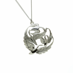 Magical Children of Lir Silver Pendant