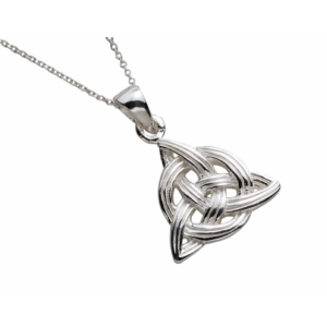 Round Trinity Knot Sterling Silver Pendant