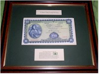 Framed Irish Bank Notes