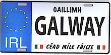 Irish County License Plates